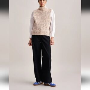 NEW Bellerose Italian Yarn merino wool alpaca blend lattem sweater vest …